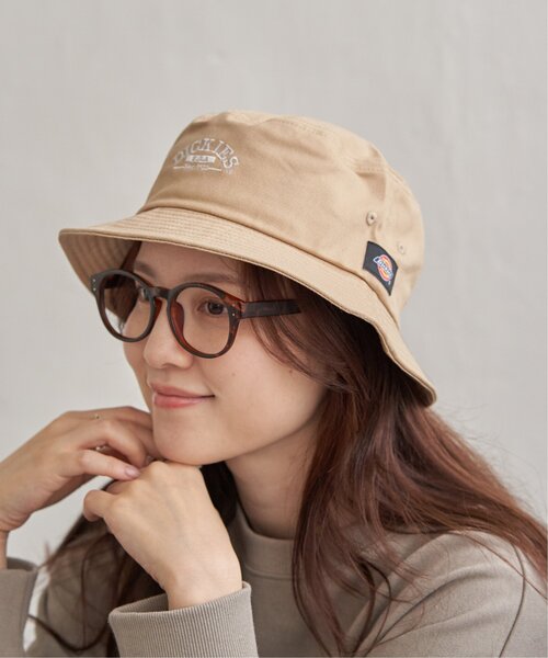 LBC(エルビーシー)の「Dickies ディッキーズ 刺繍ツイルバケットハット(ハット・レディース・チャコール/ネイビー/ベージュ・FREE)」の2枚目の写真