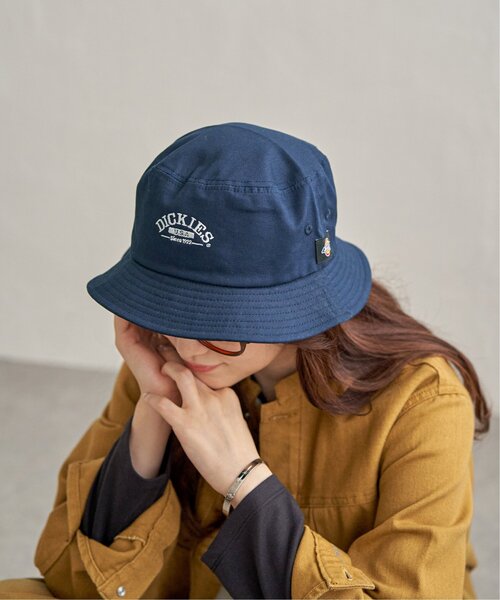 LBC(エルビーシー)の「Dickies ディッキーズ 刺繍ツイルバケットハット(ハット・レディース・チャコール/ネイビー/ベージュ・FREE)」の6枚目の写真