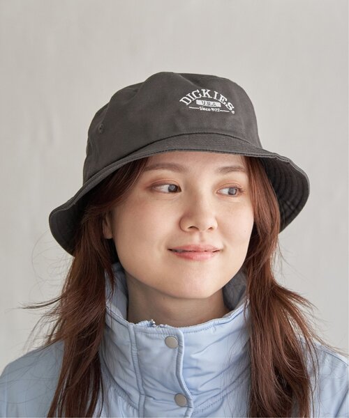 LBC(エルビーシー)の「Dickies ディッキーズ 刺繍ツイルバケットハット(ハット・レディース・チャコール/ネイビー/ベージュ・FREE)」の8枚目の写真