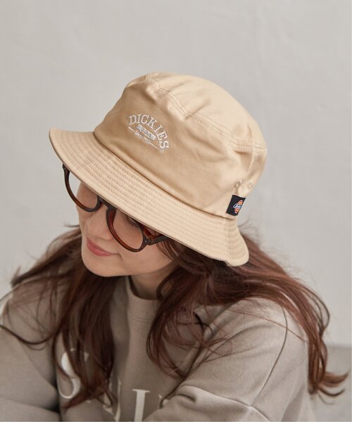 LBC(エルビーシー)の「Dickies ディッキーズ 刺繍ツイルバケットハット(ハット・レディース・チャコール/ネイビー/ベージュ・FREE)」の13枚目の写真