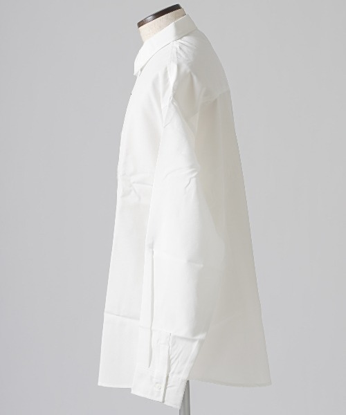 LUXSTYLE(ラグスタイル)の「無地レギュラーカラービッグ長袖シャツ(シャツ/ブラウス・メンズ・ホワイト/ブラック・FREE)」の18枚目の写真
