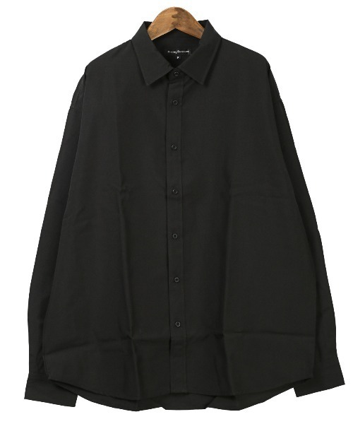 LUXSTYLE(ラグスタイル)の「無地レギュラーカラービッグ長袖シャツ(シャツ/ブラウス・メンズ・ホワイト/ブラック・FREE)」の22枚目の写真