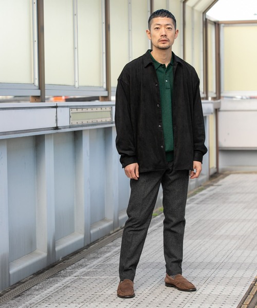 セール】『WEB限定』Fake Fabric起毛シャツジャケット（シャツ