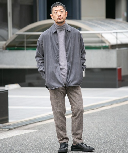 セール】『WEB限定』Fake Fabric起毛シャツジャケット（シャツ