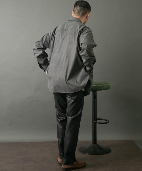 セール】『WEB限定』Fake Fabric起毛シャツジャケット（シャツ