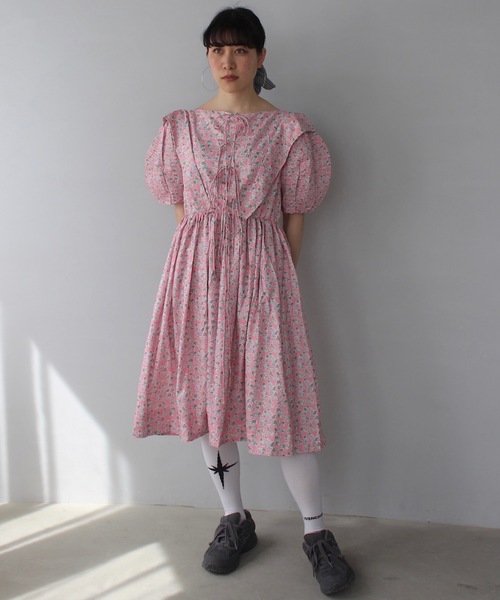 SANSeLF（サンセルフ）の「キャットプリント 2way ワンピース【SANSeLF】sew25s002（ワンピース・レディース・ピンク・FREE）」の2枚目の写真