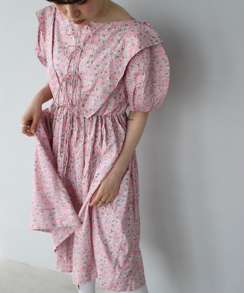 SANSeLF（サンセルフ）の「キャットプリント 2way ワンピース【SANSeLF】sew25s002（ワンピース・レディース・ピンク・FREE）」の4枚目の写真