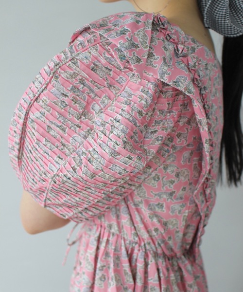 SANSeLF（サンセルフ）の「キャットプリント 2way ワンピース【SANSeLF】sew25s002（ワンピース・レディース・ピンク・FREE）」の6枚目の写真