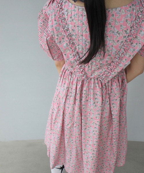 SANSeLF（サンセルフ）の「キャットプリント 2way ワンピース【SANSeLF】sew25s002（ワンピース・レディース・ピンク・FREE）」の7枚目の写真