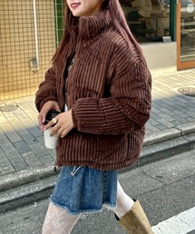 SOLLON.（ソルロン）の「コーデュロイダウンジャケット（ブルゾン）」