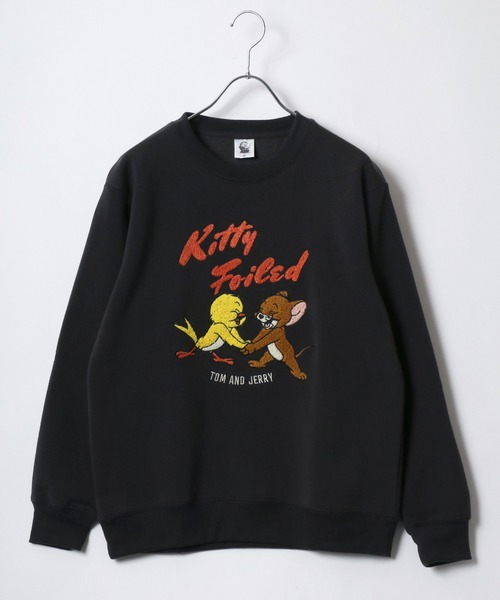 Tom&Jerry(トムアンドジェリー)の「Tom and Jerry/トムとジェリー 裏起毛 サガラ刺繍 クルーネック スウェットトレーナー レディース(スウェット・レディース・ベージュ/ブラウン/グレー/グレイッシュブルー/スミクロ/グリーン/アイボリー/レンガ・M/L)」の15枚目の写真