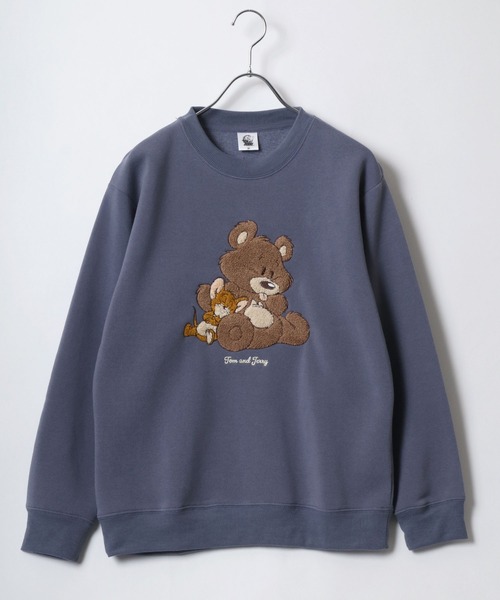 Tom&Jerry(トムアンドジェリー)の「Tom and Jerry/トムとジェリー 裏起毛 サガラ刺繍 クルーネック スウェットトレーナー レディース(スウェット・レディース・ベージュ/ブラウン/グレー/グレイッシュブルー/スミクロ/グリーン/アイボリー/レンガ・M/L)」の16枚目の写真