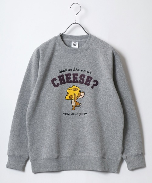 Tom&Jerry(トムアンドジェリー)の「Tom and Jerry/トムとジェリー 裏起毛 サガラ刺繍 クルーネック スウェットトレーナー レディース(スウェット・レディース・ベージュ/ブラウン/グレー/グレイッシュブルー/スミクロ/グリーン/アイボリー/レンガ・M/L)」の13枚目の写真