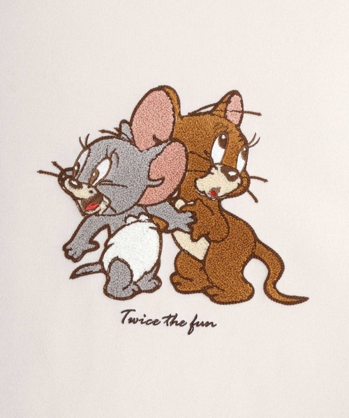 Tom&Jerry(トムアンドジェリー)の「Tom and Jerry/トムとジェリー 裏起毛 サガラ刺繍 クルーネック スウェットトレーナー レディース(スウェット・レディース・ベージュ/ブラウン/グレー/グレイッシュブルー/スミクロ/グリーン/アイボリー/レンガ・M/L)」の22枚目の写真