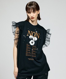 FRILL SLEEVE T-SHIRT