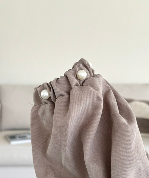 merrylatte（メリーラテ）の「袖パールフレアボレロブラウス（カーディガン/ボレロ・レディース・モカ・FREE）」の11枚目の写真