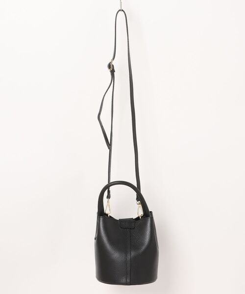 andrea cardone（アンドレアカルドネ）の「【andrea cardone】 丸底レザーBAG（ショルダーバッグ・レディース・シルバー/ブルー/ブラック・FREE）」の3枚目の写真