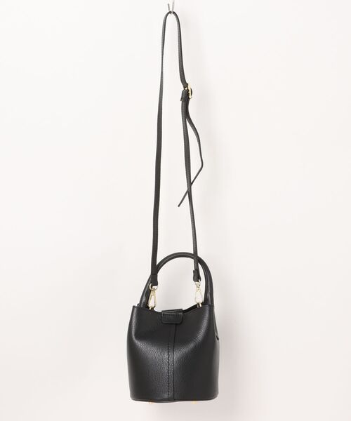 andrea cardone（アンドレアカルドネ）の「【andrea cardone】 丸底レザーBAG（ショルダーバッグ・レディース・シルバー/ブルー/ブラック・FREE）」の4枚目の写真