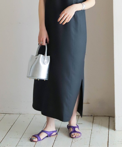 andrea cardone（アンドレアカルドネ）の「【andrea cardone】 丸底レザーBAG（ショルダーバッグ・レディース・シルバー/ブルー/ブラック・FREE）」の10枚目の写真