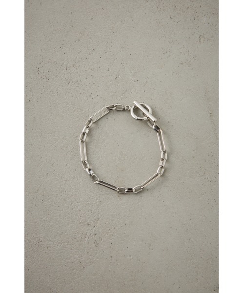 AZUL by moussy（アズールバイマウジー）の「ランダムスクエアチェーンブレスレット（ブレスレット・メンズ・ブラック/シルバー・FREE）」の9枚目の写真