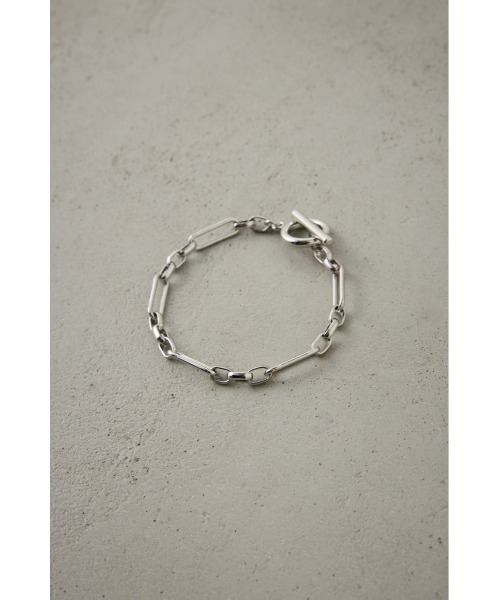 AZUL by moussy（アズールバイマウジー）の「ランダムスクエアチェーンブレスレット（ブレスレット・メンズ・ブラック/シルバー・FREE）」の10枚目の写真