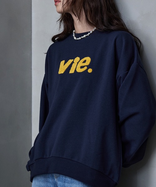 etoll.(エトル)の「パイル刺繍ロゴ裏起毛スウェット(スウェット・レディース・杢グレー/ネイビー/オートミール・FREE)」の20枚目の写真