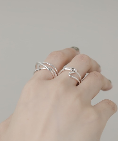 SMELLY（スメリー）の「2セットリング（リング・レディース・シルバー・-）」の2枚目の写真