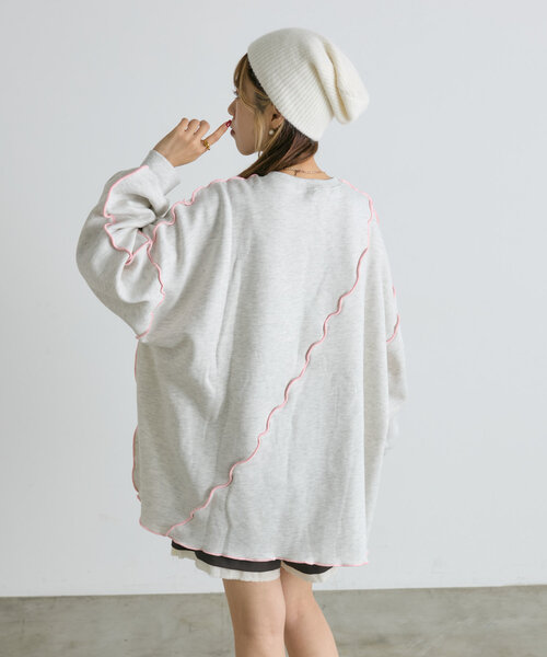 メロウ配色ロゴスウェット（Tシャツ/カットソー）｜w closet（ダブルクローゼット）