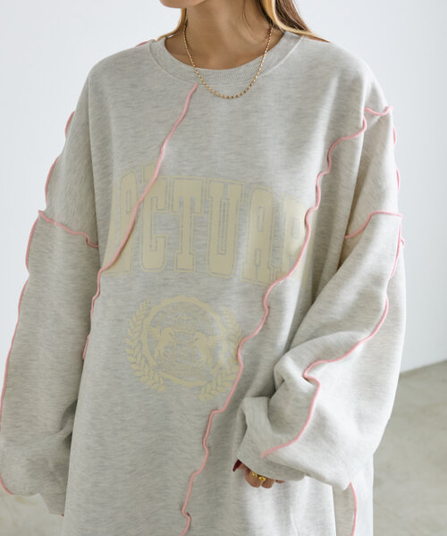 メロウ配色ロゴスウェット（Tシャツ/カットソー）｜w closet（ダブルクローゼット）
