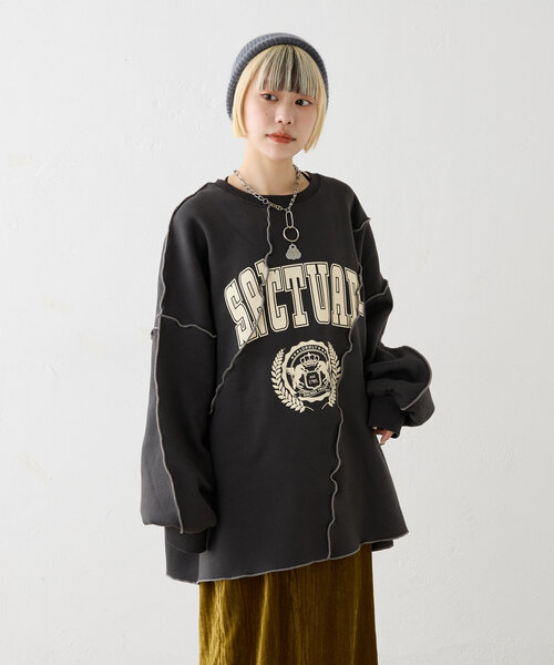 メロウ配色ロゴスウェット（Tシャツ/カットソー）｜w closet（ダブルクローゼット）