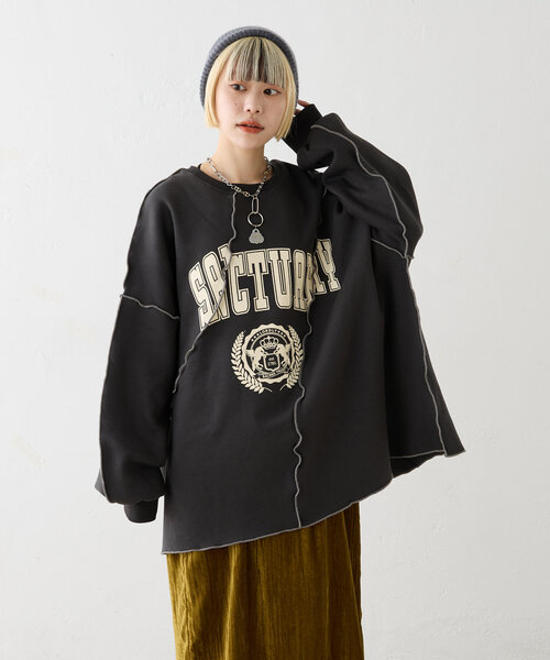 メロウ配色ロゴスウェット（Tシャツ/カットソー）｜w closet（ダブルクローゼット）