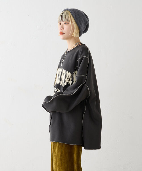 メロウ配色ロゴスウェット（Tシャツ/カットソー）｜w closet（ダブルクローゼット）
