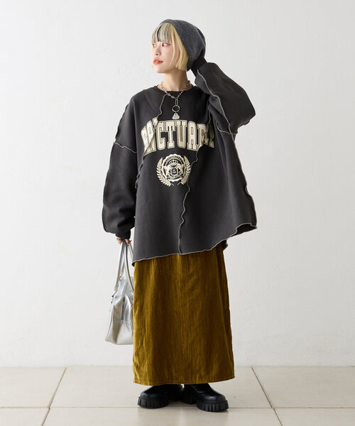 メロウ配色ロゴスウェット（Tシャツ/カットソー）｜w closet（ダブルクローゼット）
