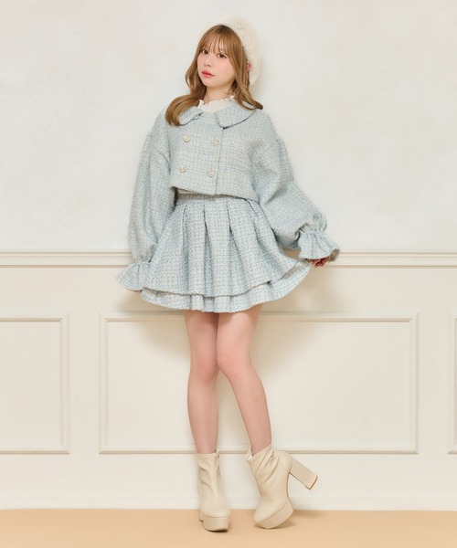 レア♡ビジューツイードジャケット 楽天市場】キラキラビジューツイードジャケット レディース