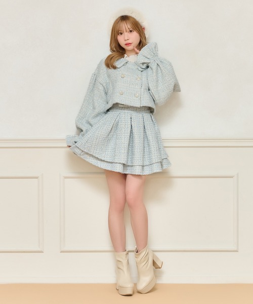 レア♡ビジューツイードジャケット ZARA - ザラ ZARA ビジュー ツイード ジャケット ステンカラー S