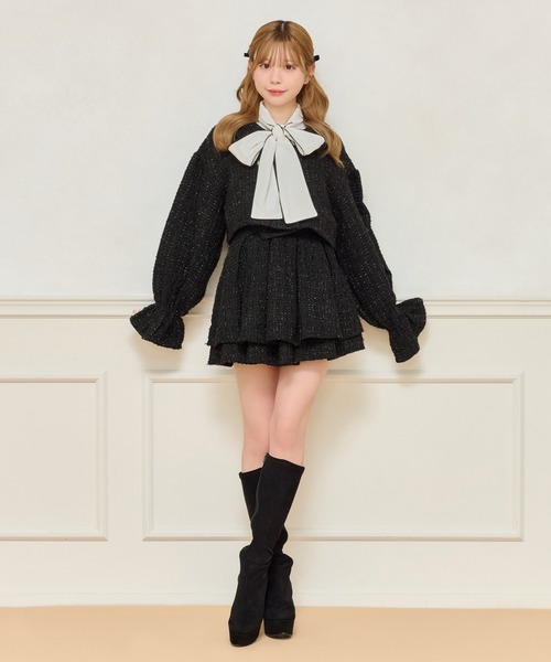 セール】【apres jour×Miridy】ツイードジャケット（テーラード