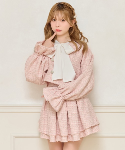 セール】【apres jour×Miridy】ツイードジャケット（テーラード