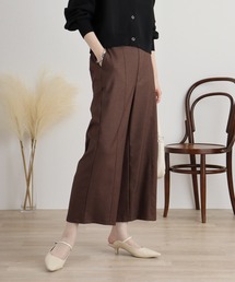 BRODIAEA センターラインストレッチワイドパンツ