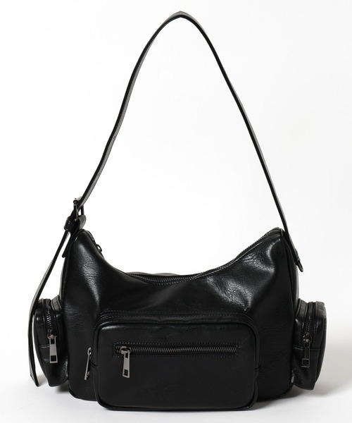 LEPSIM（レプシィム）の「フェイクレザーマルチポケットショルダー　250432（ショルダーバッグ・レディース・ブラウン/ガンメタ/ブラック・ONE SIZE）」の16枚目の写真