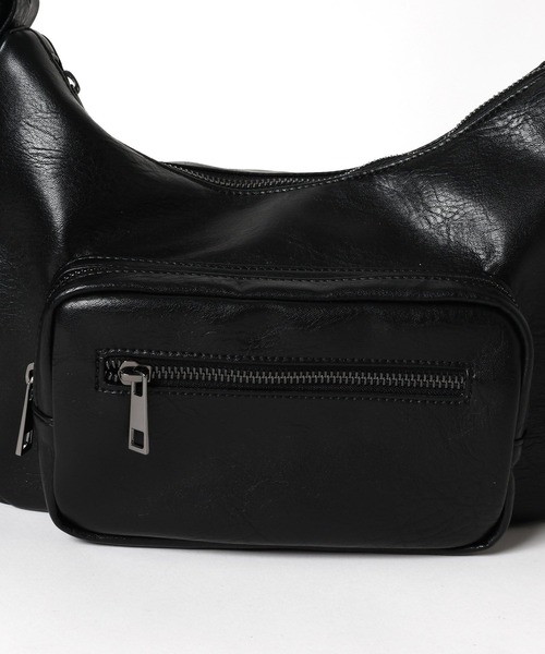 LEPSIM（レプシィム）の「フェイクレザーマルチポケットショルダー　250432（ショルダーバッグ・レディース・ブラウン/ガンメタ/ブラック・ONE SIZE）」の14枚目の写真