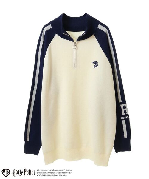 セール】ハリー・ポッター／ライン入りハーフジップニット（ニット