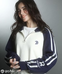 ハリー・ポッター/ライン入りハーフジップニット