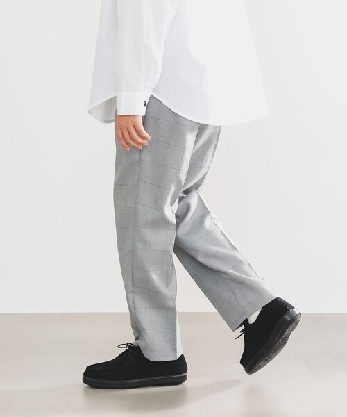 B:MING by BEAMS（ビーミングバイビームス）の「【フォーマル・七五三】チェック タック  ロングパンツ（ジュニアサイズ：140～160cm）（スーツパンツ・キッズ・グレー・160/150/140）」の2枚目の写真