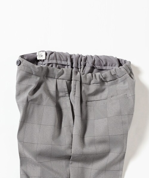 B:MING by BEAMS（ビーミングバイビームス）の「【フォーマル・七五三】チェック タック  ロングパンツ（ジュニアサイズ：140～160cm）（スーツパンツ・キッズ・グレー・160/150/140）」の17枚目の写真