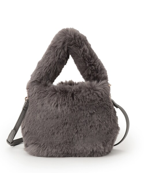 OPAQUE.CLIP（オペークドットクリップ）の「◆【2WAY】フェイクファーショルダーバッグ（ショルダーバッグ・レディース・ブラウン系/ライトベージュ/チャコールグレー/オレンジ・00）」の10枚目の写真