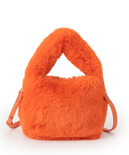 OPAQUE.CLIP（オペークドットクリップ）の「◆【2WAY】フェイクファーショルダーバッグ（ショルダーバッグ・レディース・ブラウン系/ライトベージュ/チャコールグレー/オレンジ・00）」の12枚目の写真