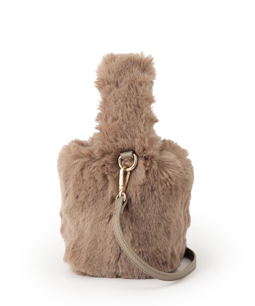 OPAQUE.CLIP（オペークドットクリップ）の「◆【2WAY】フェイクファーショルダーバッグ（ショルダーバッグ・レディース・ブラウン系/ライトベージュ/チャコールグレー/オレンジ・00）」の14枚目の写真