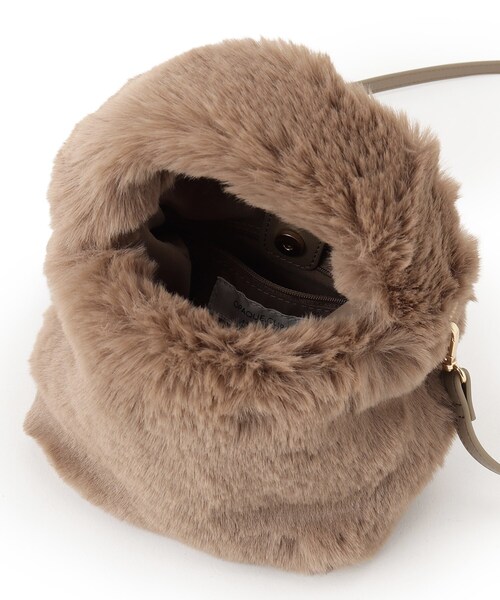 OPAQUE.CLIP（オペークドットクリップ）の「◆【2WAY】フェイクファーショルダーバッグ（ショルダーバッグ・レディース・ブラウン系/ライトベージュ/チャコールグレー/オレンジ・00）」の20枚目の写真