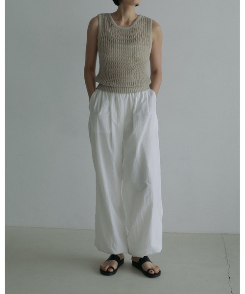 Nylon Volume Pants（その他パンツ）｜anuke（アンヌーク）の
