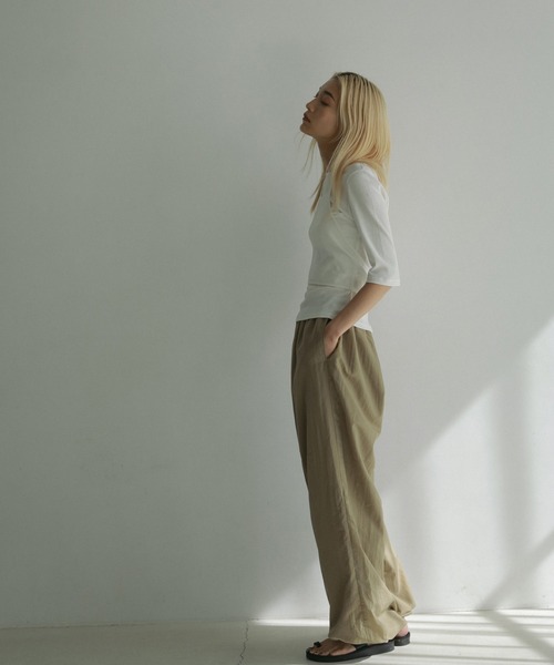 Nylon Volume Pants（その他パンツ）｜anuke（アンヌーク）の
